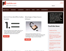 Tablet Screenshot of fossfolks.com